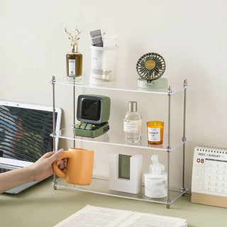 Versatile Acrylic Three - Tier Display Stand: Elegantly Organize Your Essentials - Posedisplay