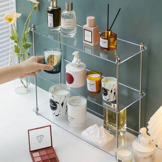 Versatile Acrylic Three - Tier Display Stand: Elegantly Organize Your Essentials - Posedisplay