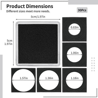 Versatile Coin Snap Holder Set: 30Pc Acrylic Display with 5 - Size Gaskets - Posedisplay