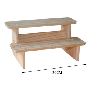 Versatile Wooden Riser Display Shelf: Elevate Your Collectibles and Decor - Posedisplay