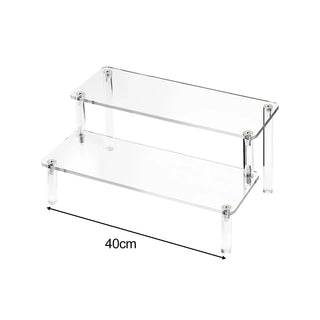 Versatile Wooden Riser Display Shelf: Elevate Your Collectibles and Decor - Posedisplay