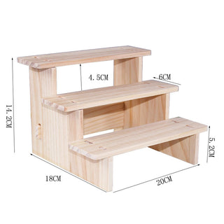 Versatile Wooden Riser Display Shelf: Elevate Your Collectibles and Decor - Posedisplay