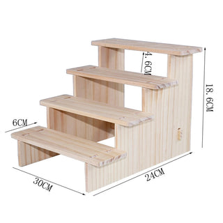 Versatile Wooden Riser Display Shelf: Elevate Your Collectibles and Decor - Posedisplay