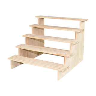 Versatile Wooden Riser Display Shelf: Elevate Your Collectibles and Decor - Posedisplay