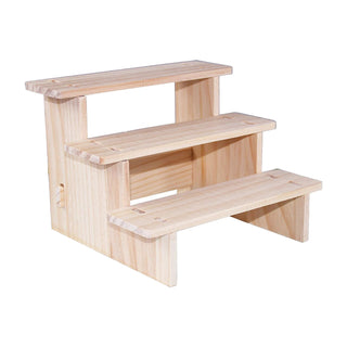 Versatile Wooden Riser Display Shelf: Elevate Your Collectibles and Decor - Posedisplay