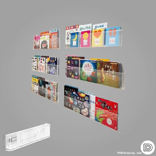 Wall - Mounted Book Display: Perfect for Vinyl Showcase and Music Lovers - Posedisplay