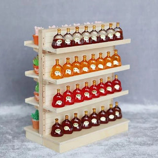 Wooden Collector's Mini Display: Dual - Sided Scale Shelves - Posedisplay