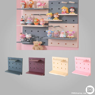 Zero - Punch Wall - Mounted Display Shelf: Sleek Organizer for Collectibles - Posedisplay